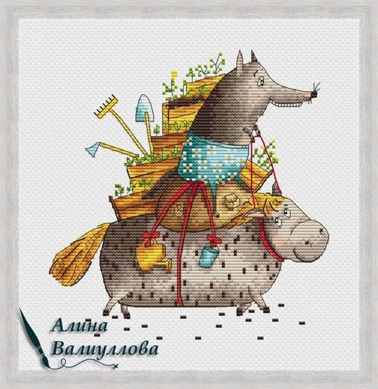 Eco-friendly transport - PDF Cross Stitch Pattern-0