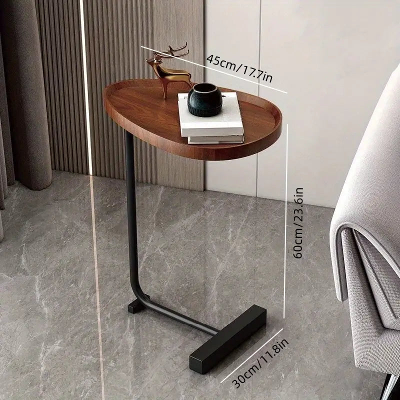 Crafted with precision, this wood grain side table is a work of art-2