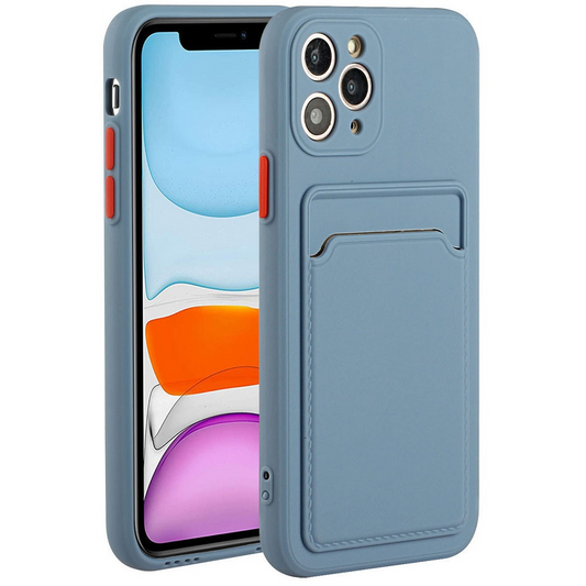 Xiaomi 13 Lite / Civi 2, Szilikon tok, kártyatartóval, Wooze Card Slot, leander-szürke (135339)-0
