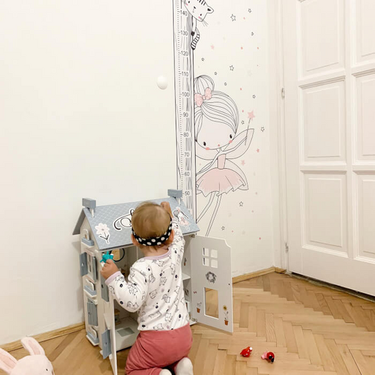 INSPIO magasságmérő - Tündér N.2 - pink - 150cm magasságmérő (9025f)-0