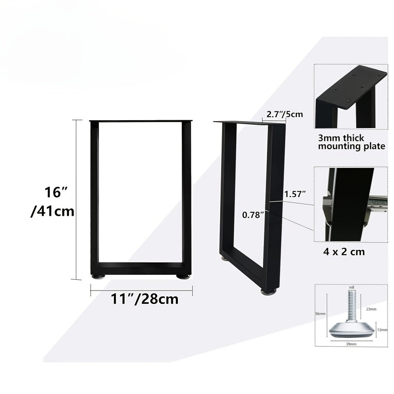 2-Pack Metal Table Legs-4