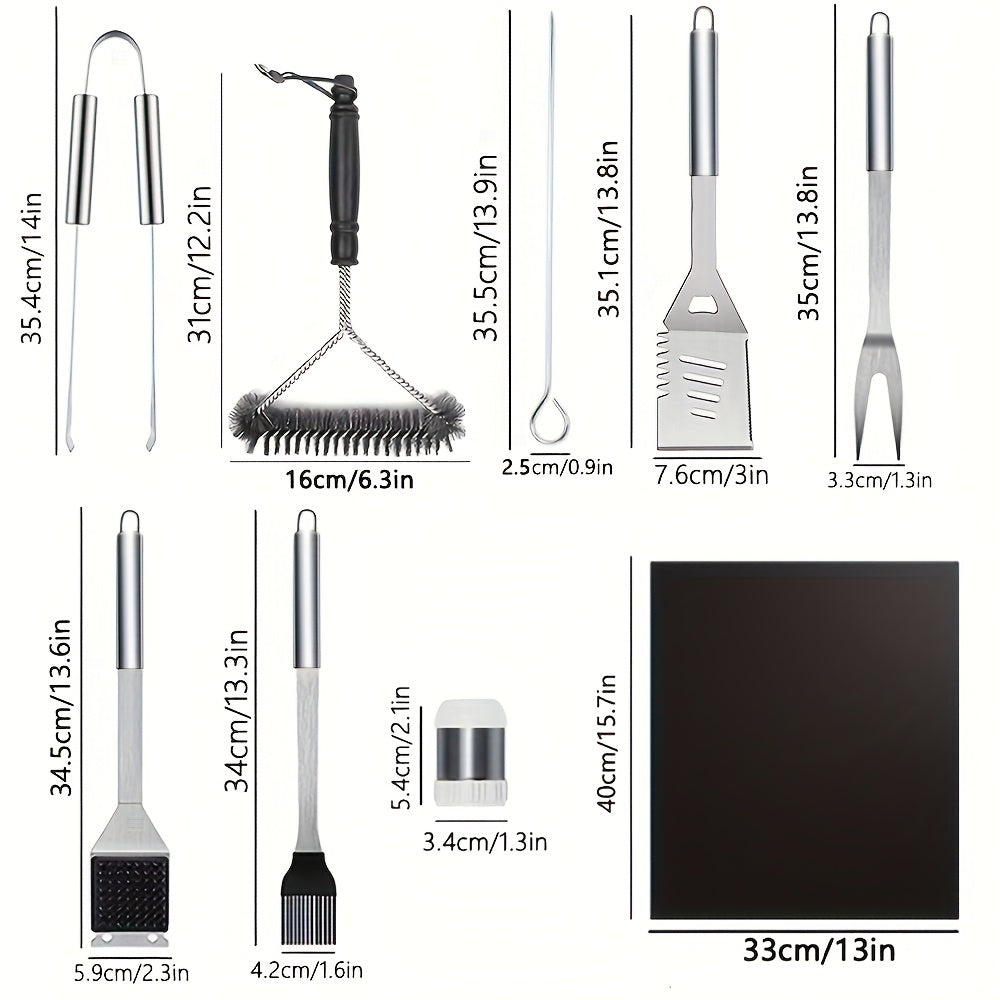 BBQ Grill Accessories Set (17pcs)-2