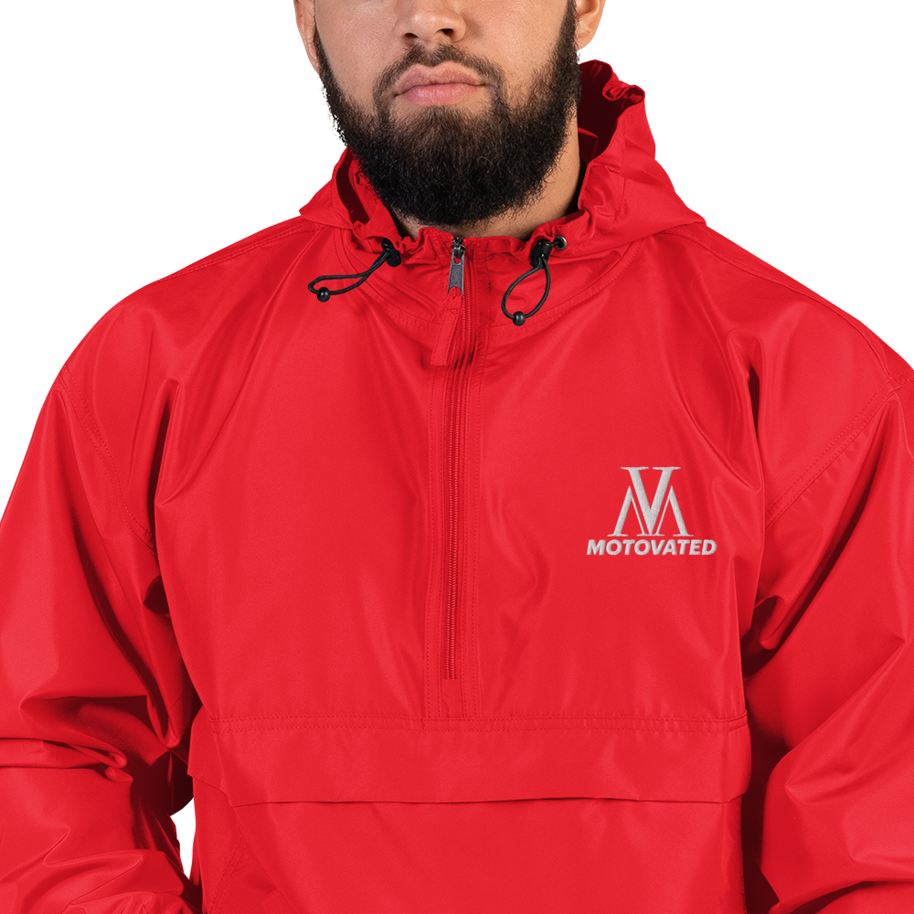 Embroidered Motovated Packable Jacket-1