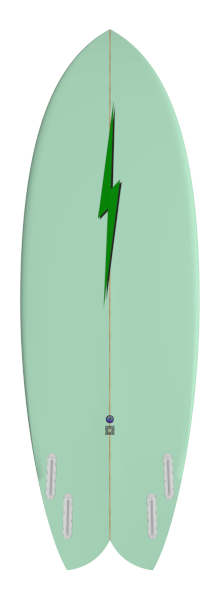 Prancha Surf Lightning Bolt QUAD FISH by Spottt