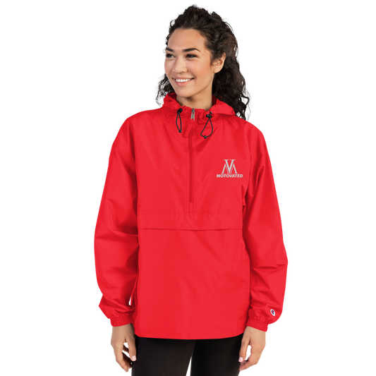 Embroidered Motovated Packable Jacket-0
