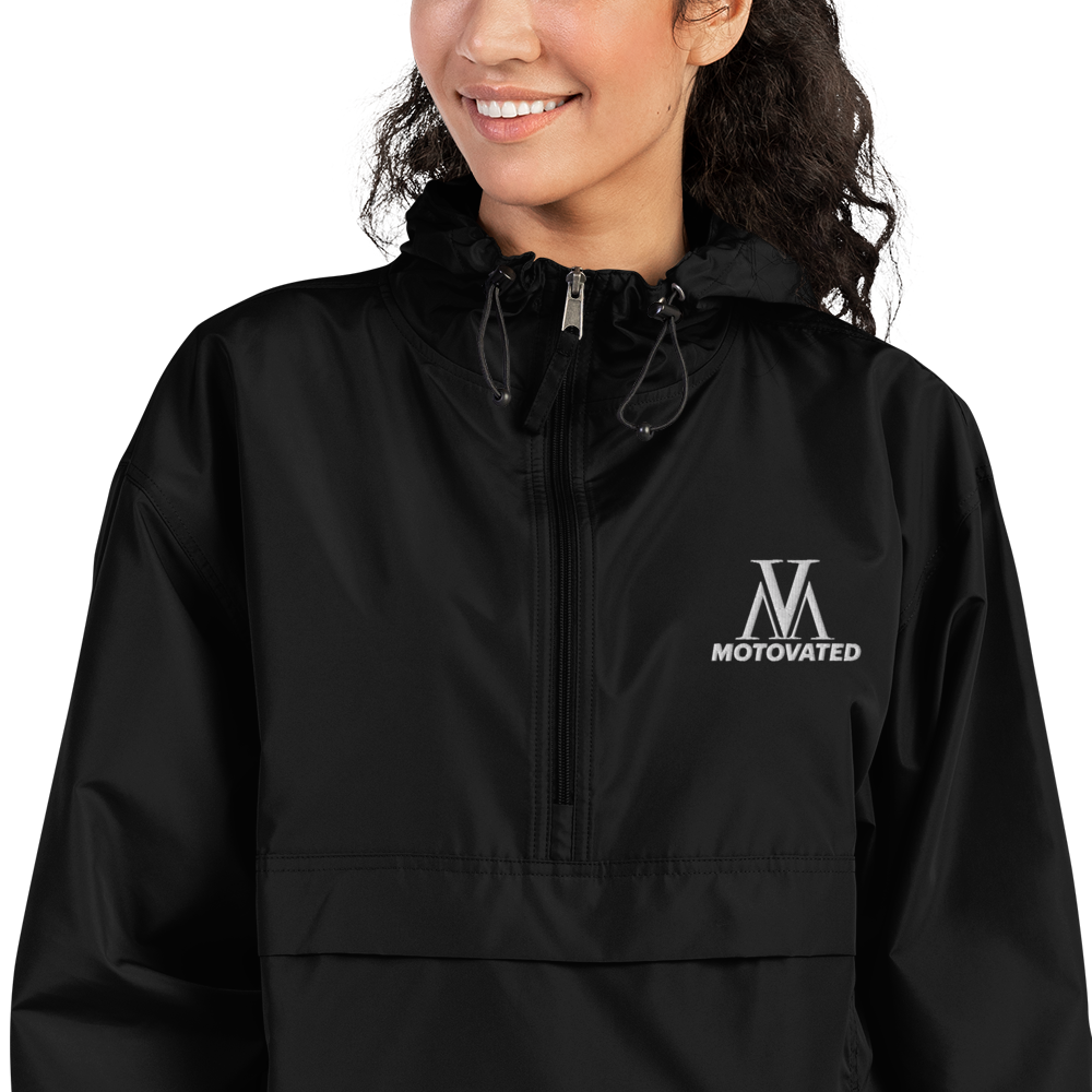 Embroidered Motovated Packable Jacket-2