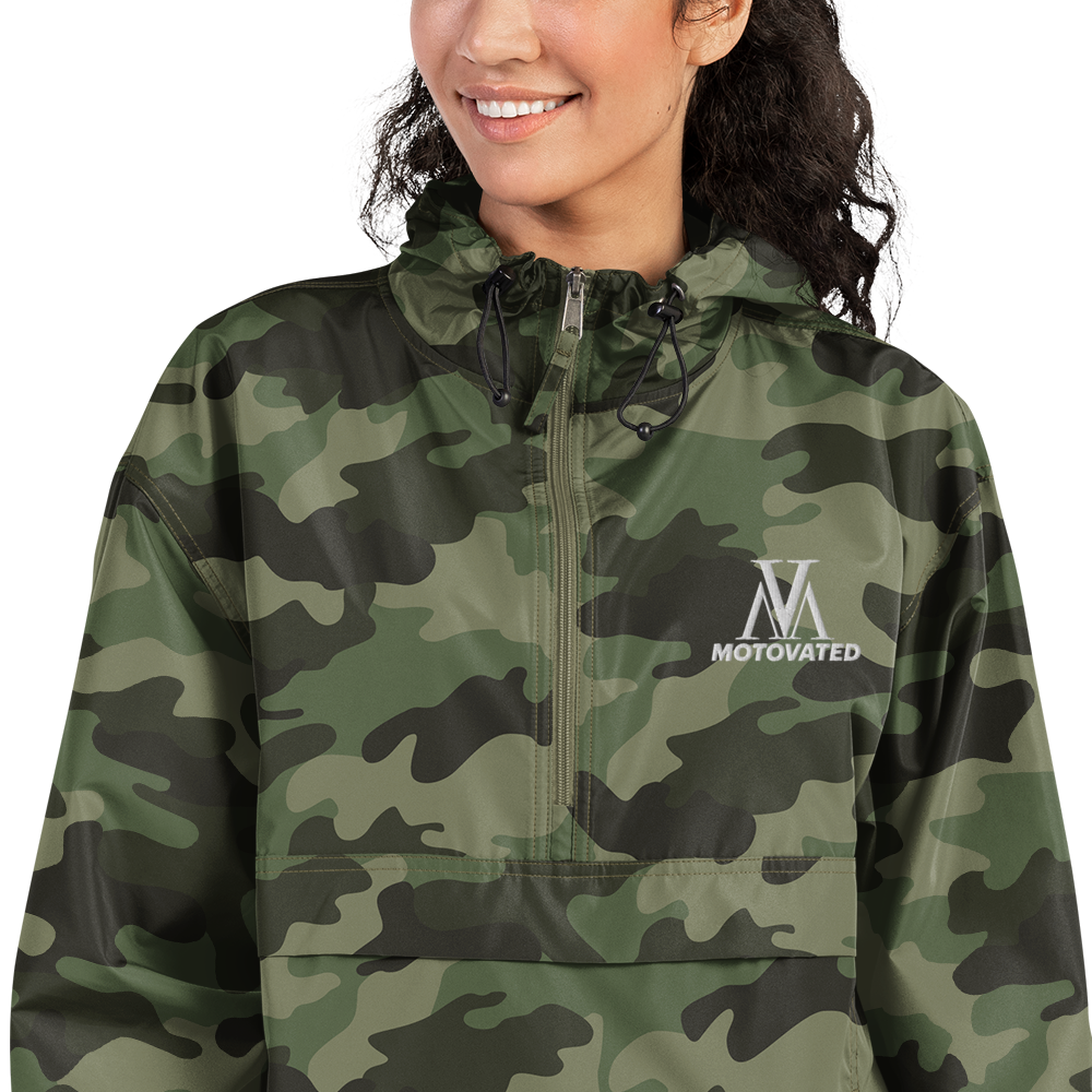 Embroidered Motovated Packable Jacket-2