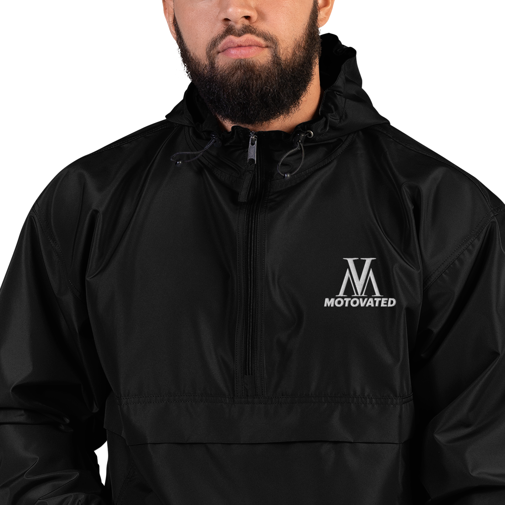 Embroidered Motovated Packable Jacket-1