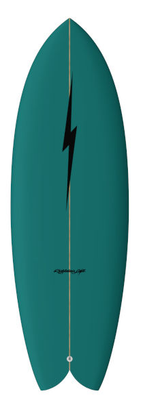 Prancha Surf Lightning Bolt QUAD FISH by Spottt