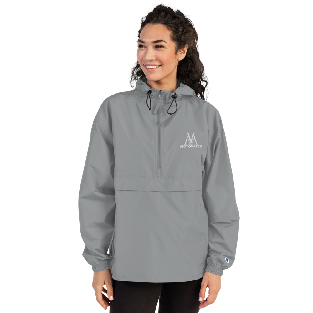 Embroidered Motovated Packable Jacket-0