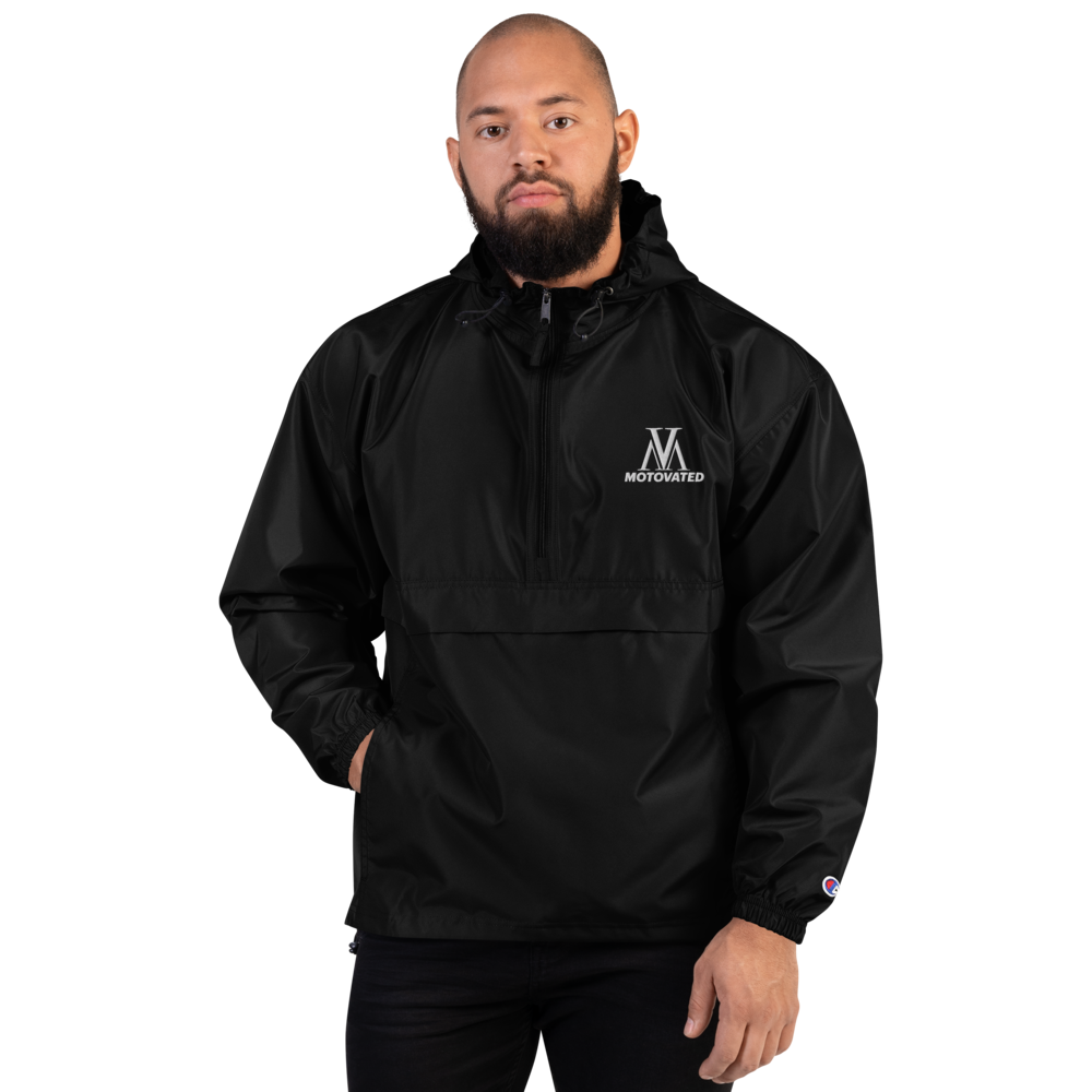 Embroidered Motovated Packable Jacket-0