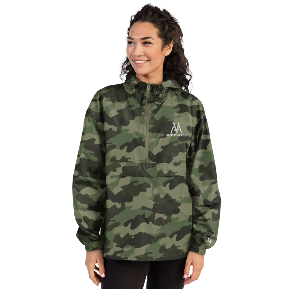 Embroidered Motovated Packable Jacket-0