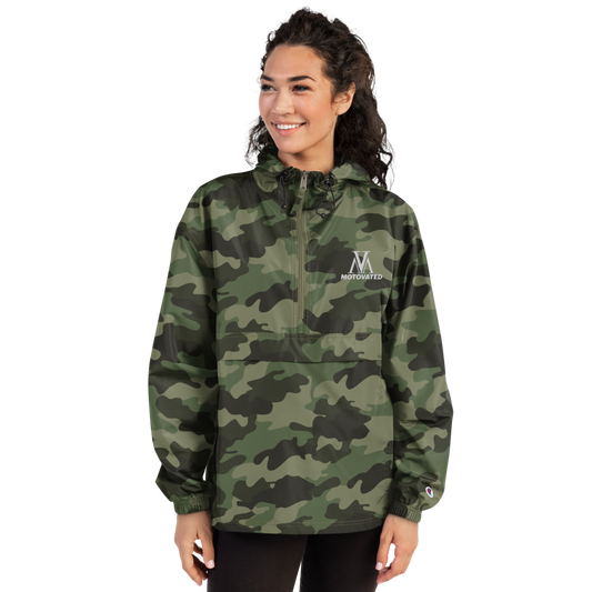 Embroidered Motovated Packable Jacket-0