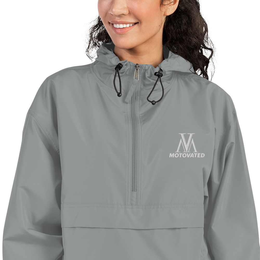 Embroidered Motovated Packable Jacket-1