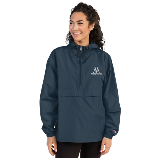 Embroidered Motovated Packable Jacket-0