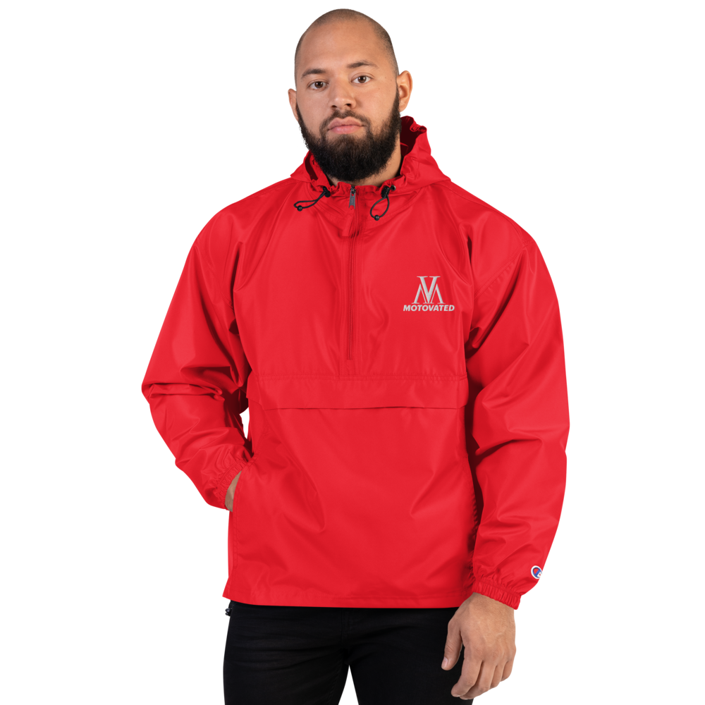Embroidered Motovated Packable Jacket-0