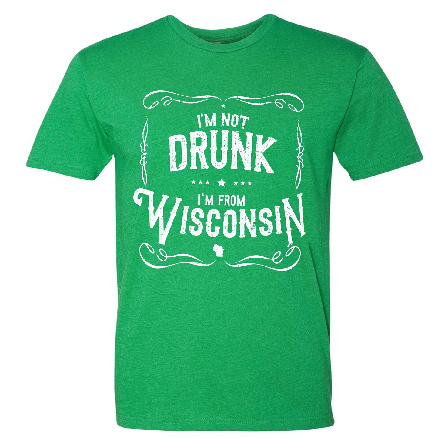 I'm Not Drunk I'm From Wisconsin Men's T-Shirt-4