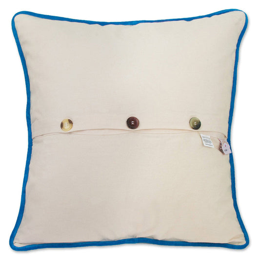 Palm Beach Hand-Embroidered Pillow