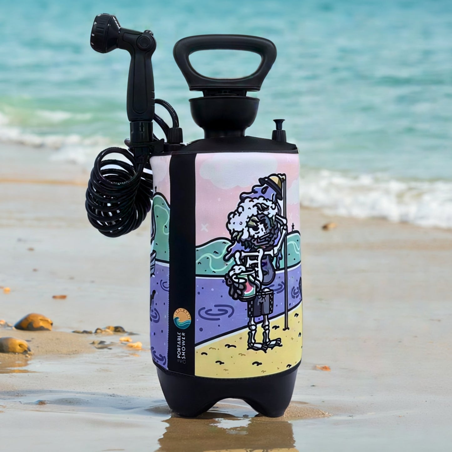 Portable Shower PRO Skully 10L-2