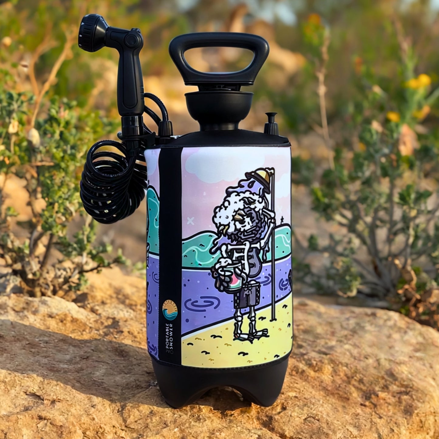 Portable Shower PRO Skully 10L-1