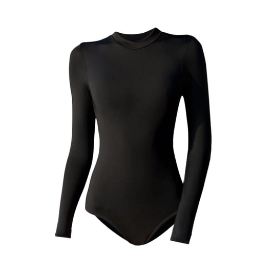 Professional Sun Protection Surfing Swimsuit Black