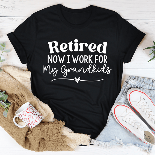 Retired Now I Work From My Grandkids Tee-0