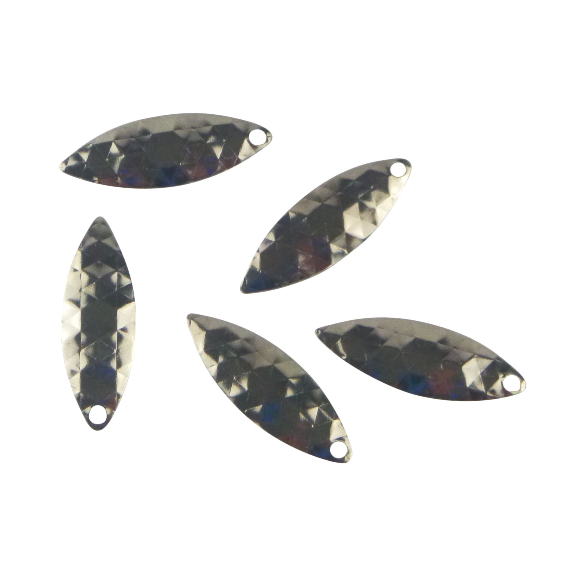Artizan Hex Stamped 32mm Willow Blade, Nickel, 5 Pack-1