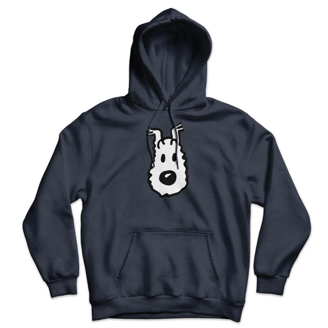 Snowy (Milou), Wire Fox Terrier from Tintin Unisex Hoodie-3