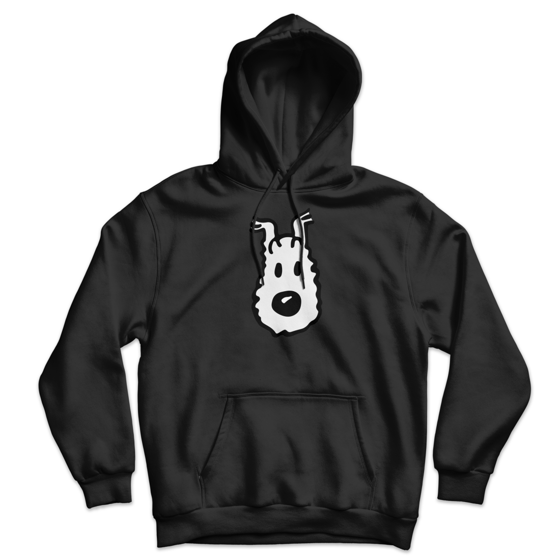 Snowy (Milou), Wire Fox Terrier from Tintin Unisex Hoodie-7