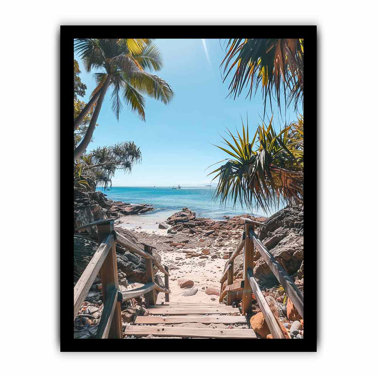 Beach Steps Canvas Art Print