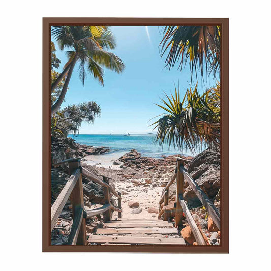 Beach Steps Canvas Art Print