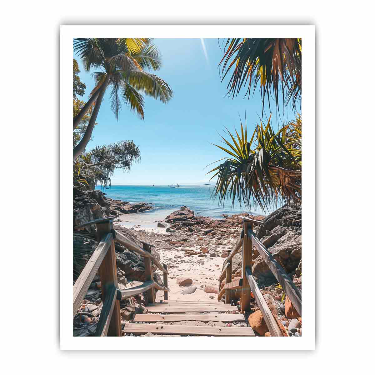 Beach Steps Canvas Art Print