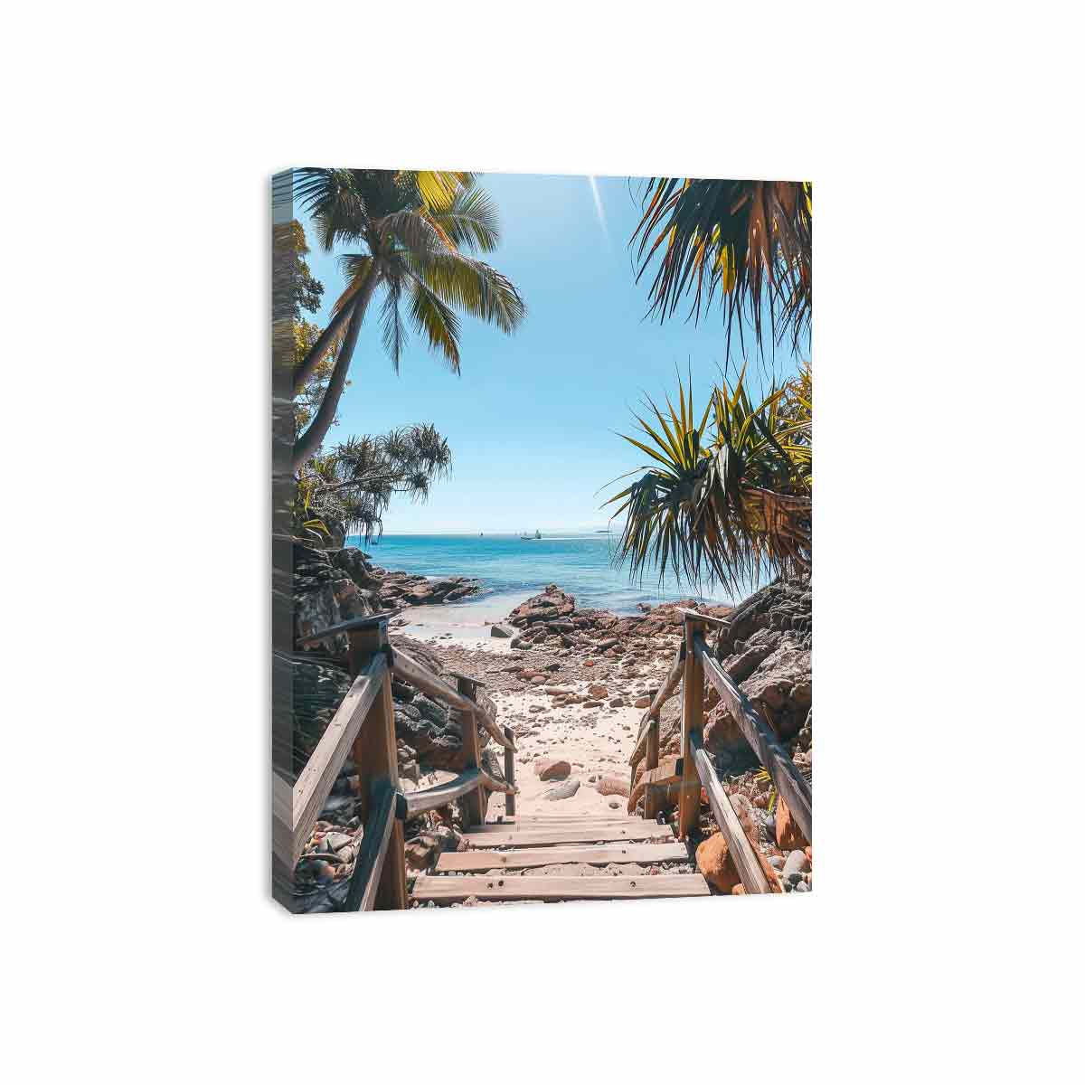 Beach Steps Canvas Art Print