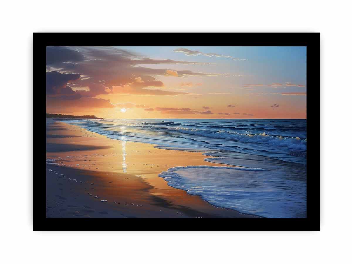 Beach Painting on   Canvas Art Print