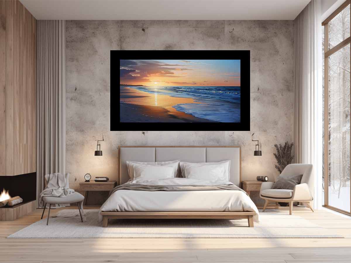 Beach Painting on   Canvas Art Print