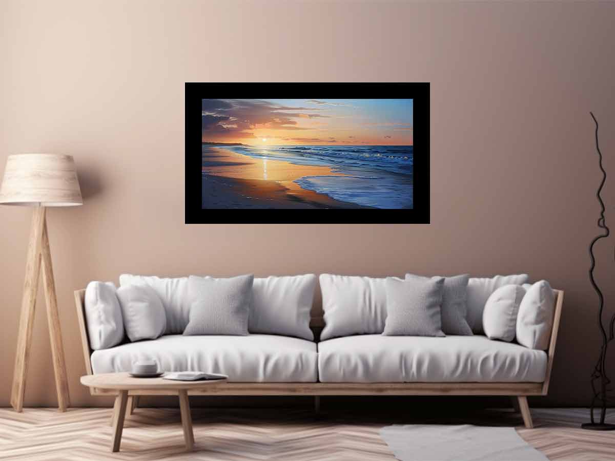 Beach Painting on   Canvas Art Print