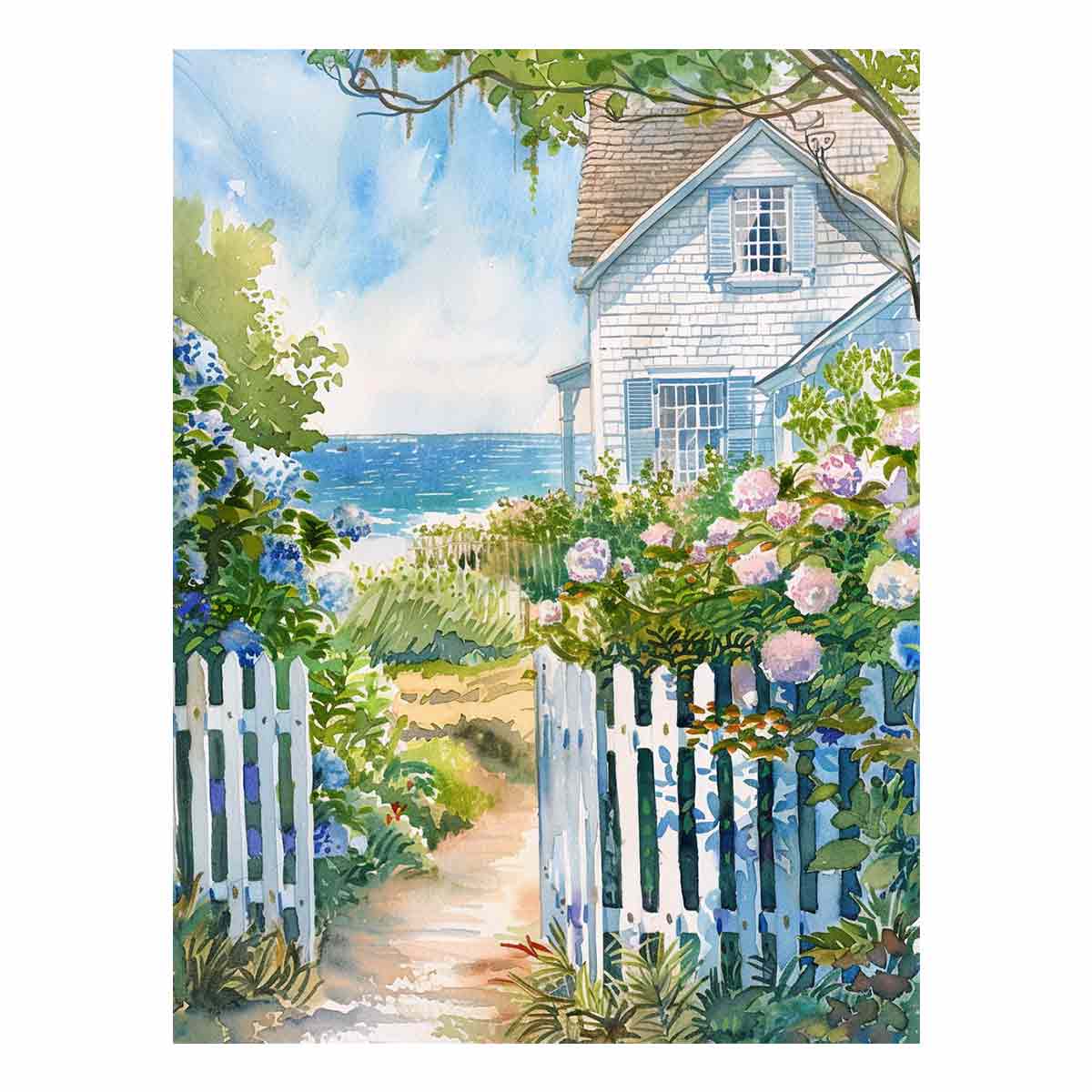 Beach House  Canvas Painitng