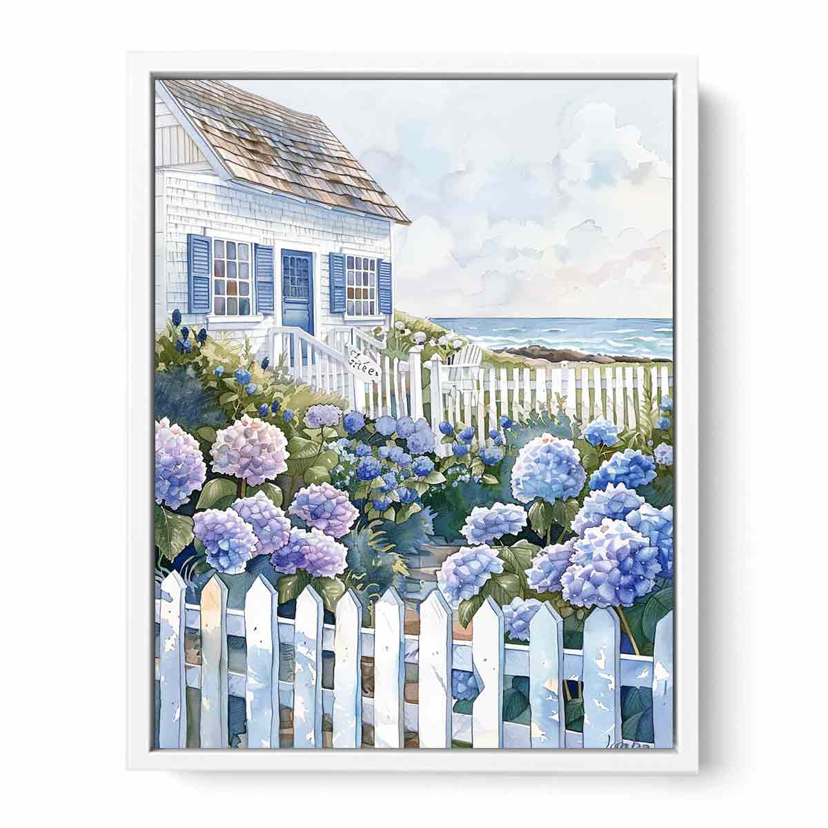 Beach House  Canvas art Print