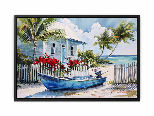 Beach House Canvas Art Print