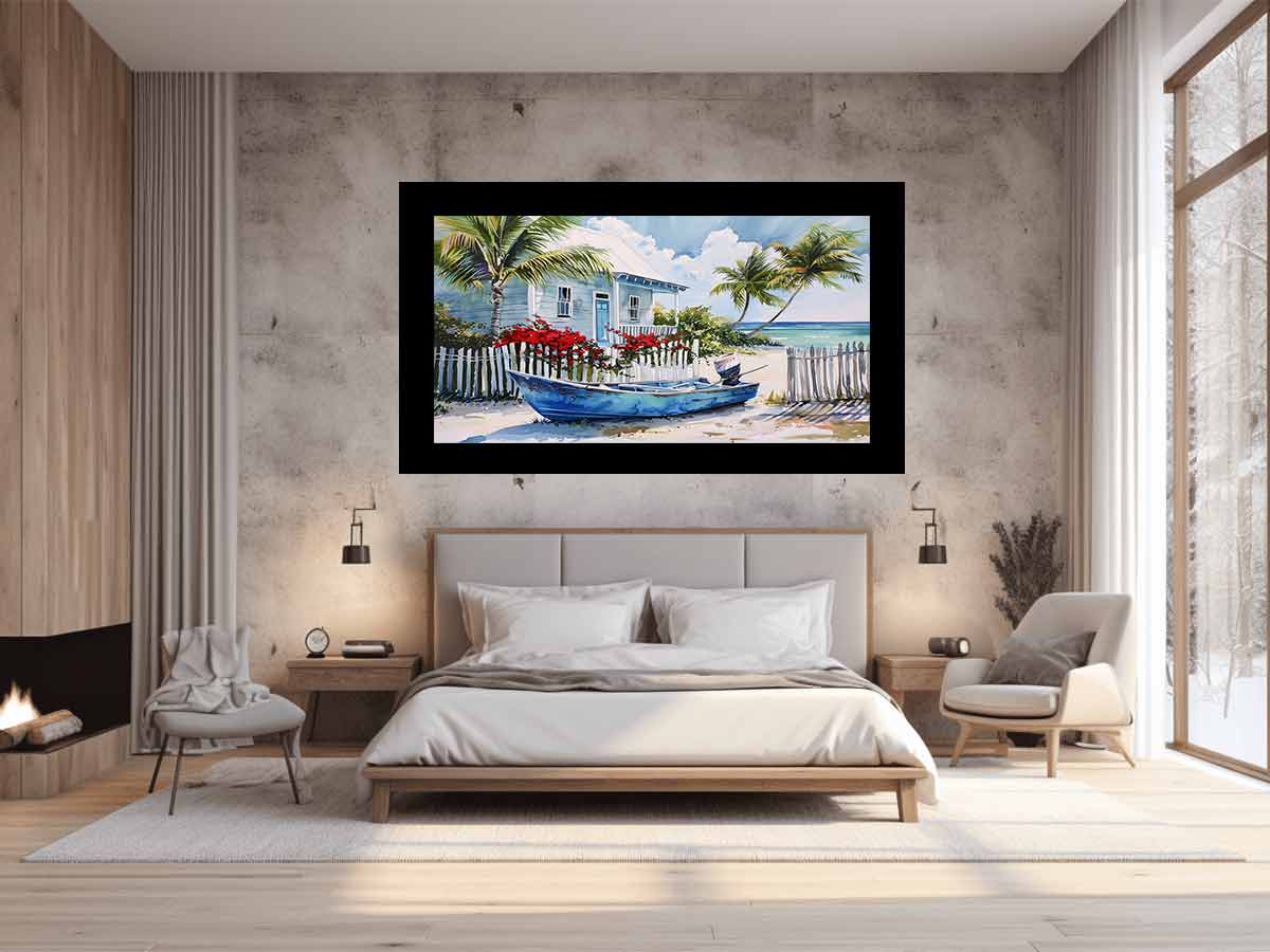 Beach House Canvas Art Print