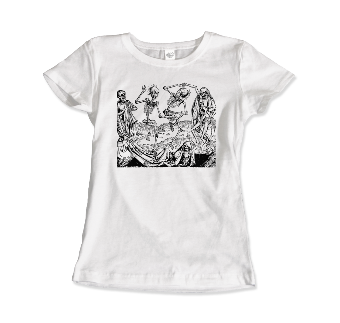 Wolgemut - Dance of Death from "The Nuremberg Chronicle", 1493 T-Shirt-2